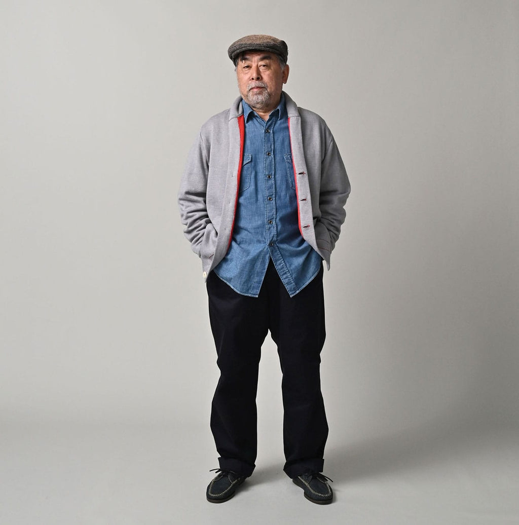 Smooth 908 Shawl Cardigan Male Model