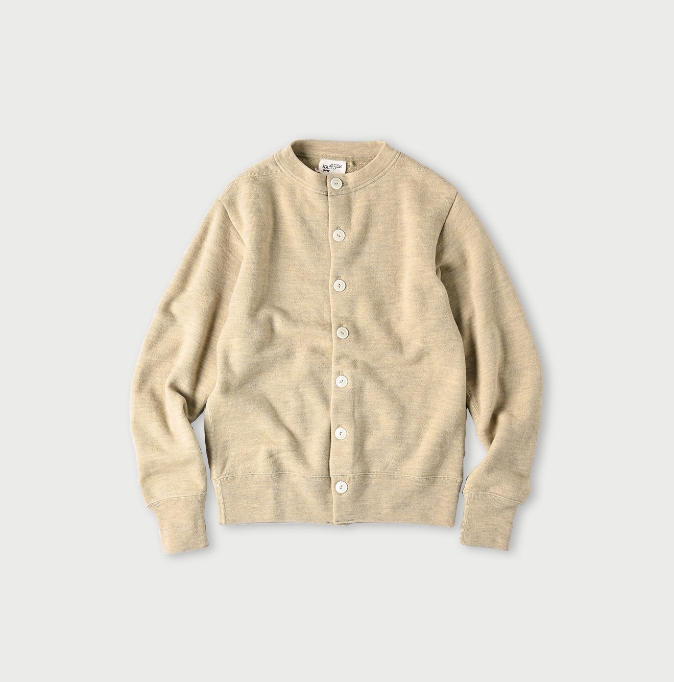 Horizontal Urake 908 Cardigan Beige Top