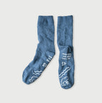 Plant Dyed Dozume Tenjiku Socks Iris
