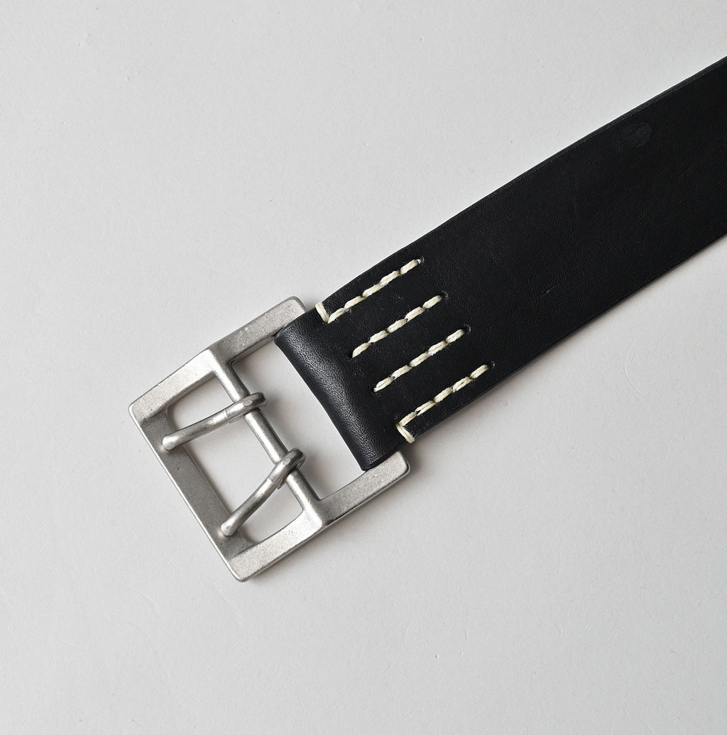 Vintage Leather Belt Wide Detail