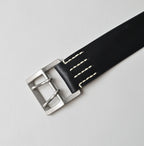 Vintage Leather Belt Wide Detail