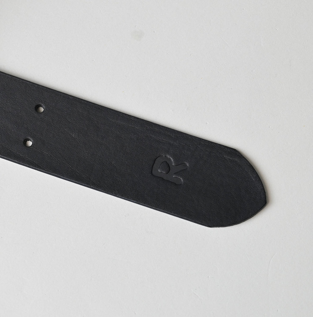 Vintage Leather Belt Wide Detail