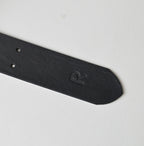 Vintage Leather Belt Wide Detail