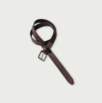 Vintage Leather Belt Narrow Cigar