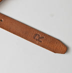 Vintage Leather Belt Narrow Detail