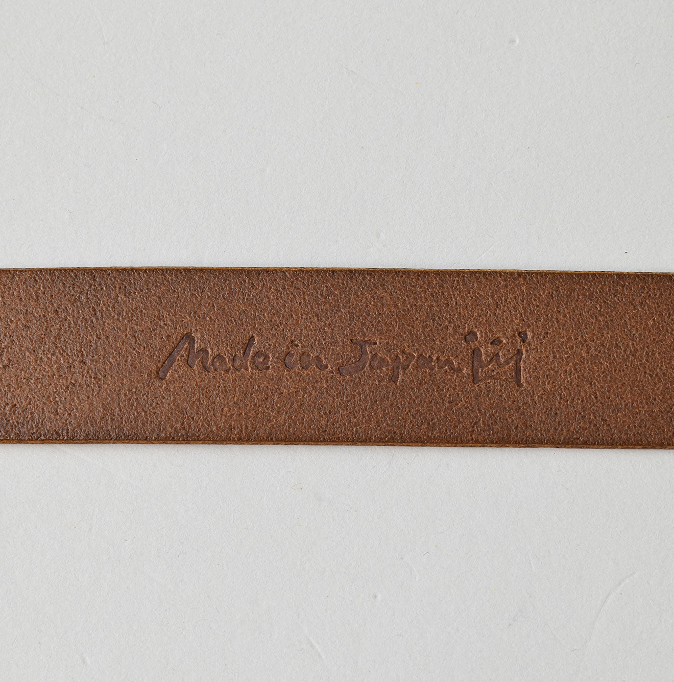 Vintage Leather Belt Narrow Detail