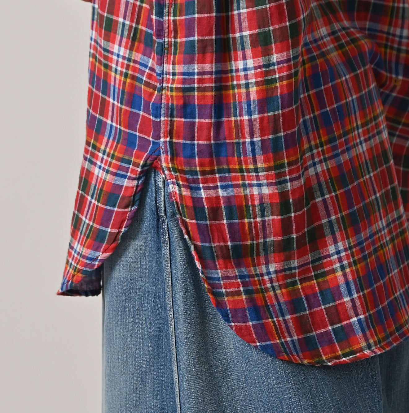 Gauze Double Woven 908 Gatcha-Pocket Shirt Detail