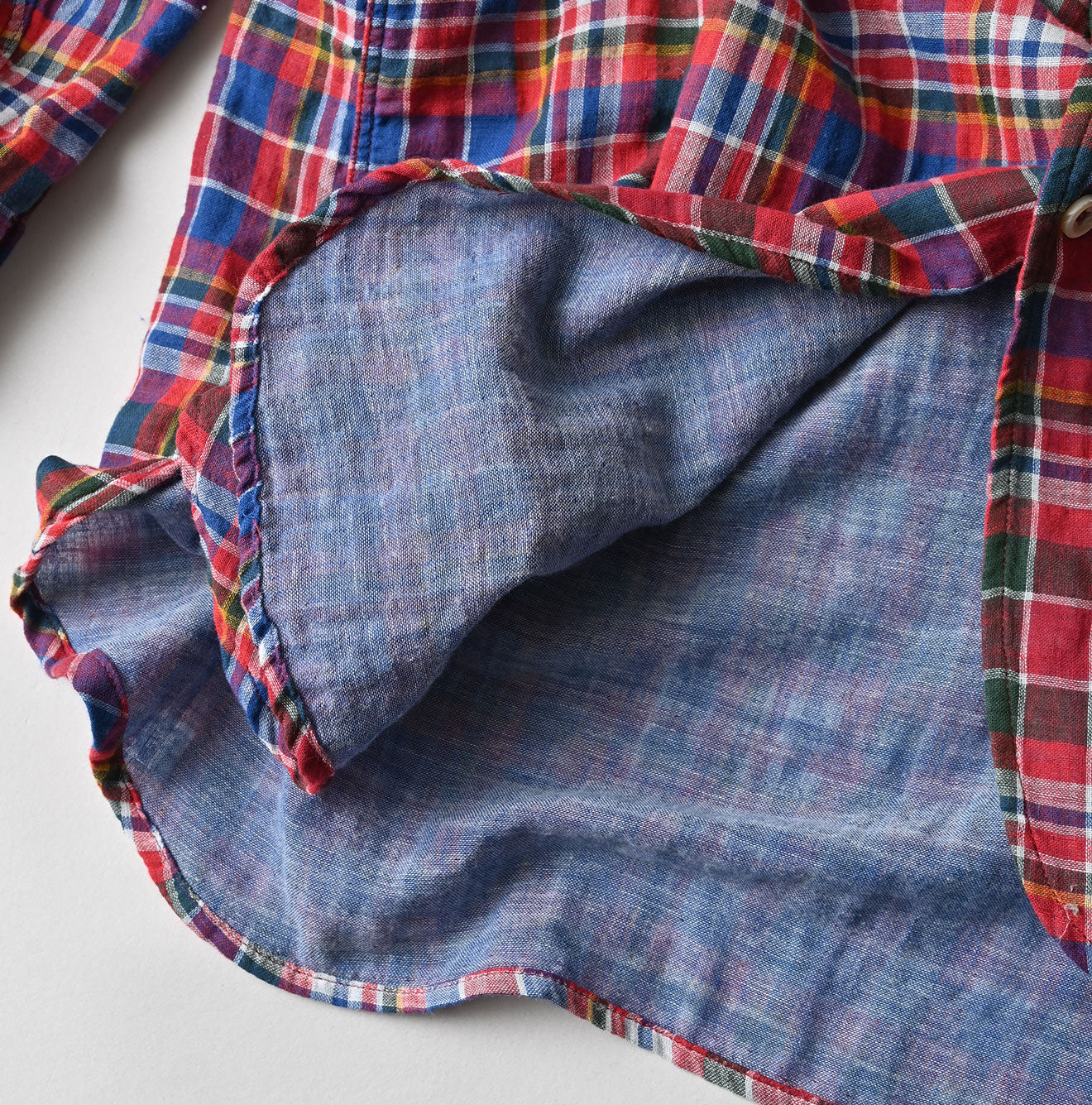 Gauze Double Woven 908 Gatcha-Pocket Shirt Detail