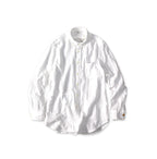 Gauze Double Woven 908 Loafer Button Down Shirt White
