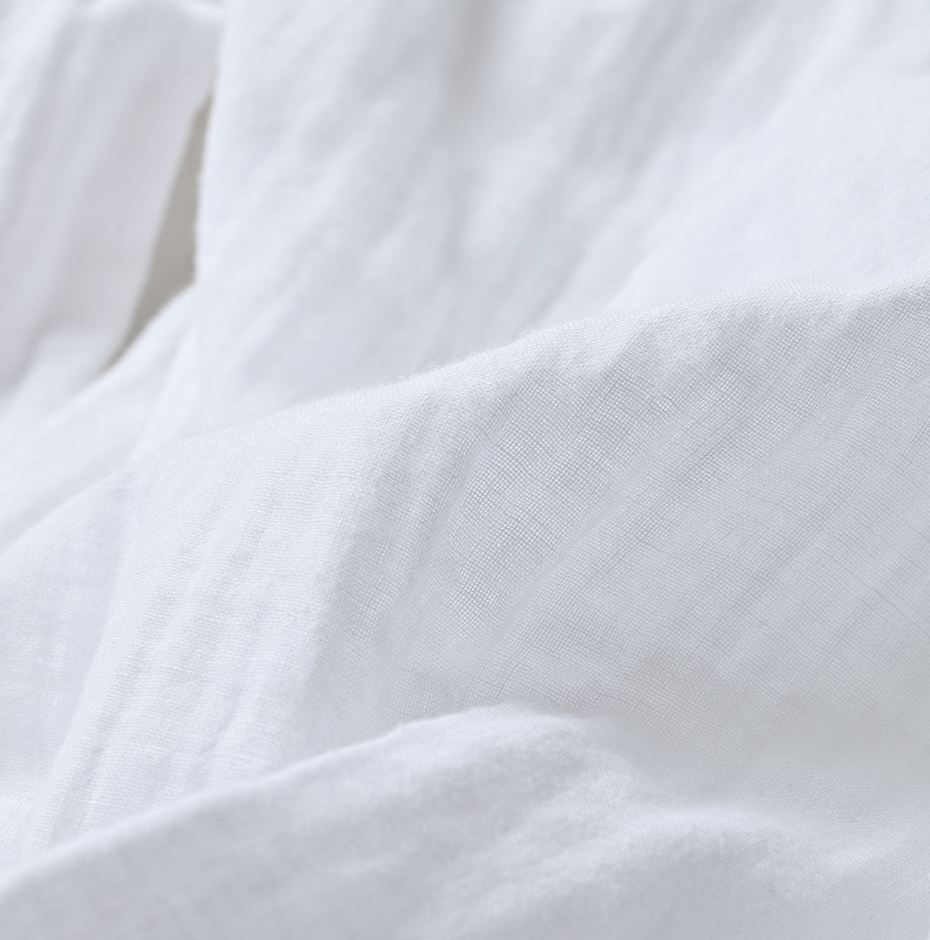 Gauze Double Woven 908 Loafer Button Down Shirt White Detail