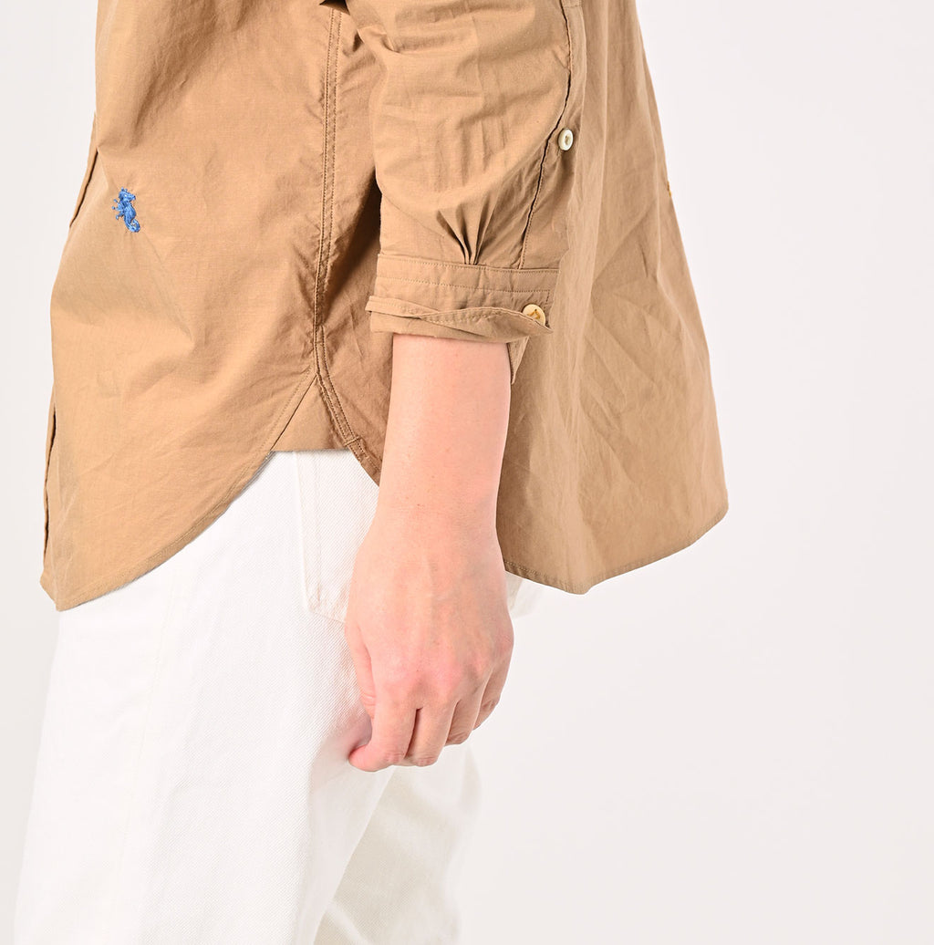 Batiste 908 Ocean Button Down Shirt Detail