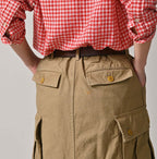 Back Satin Cargo Skirt Detail