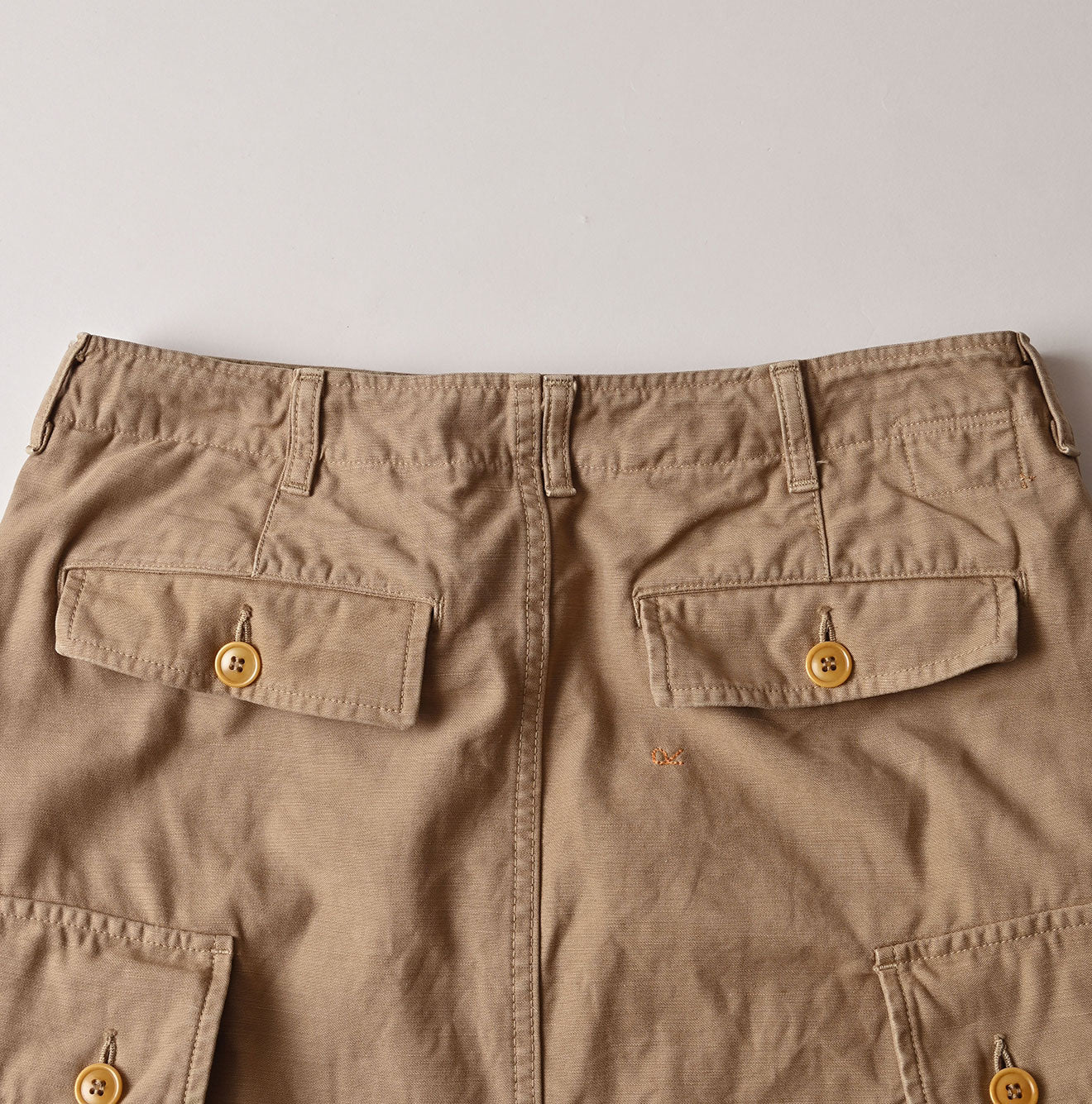 Back Satin Cargo Skirt Detail