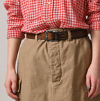 Back Satin Cargo Skirt Detail