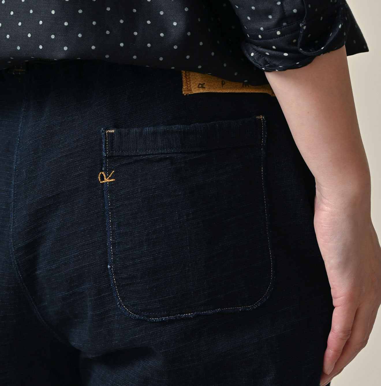 Indigo Dekoboko Tenjiku 908 Pants Detail