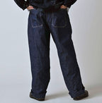 Work Indigo 908 Painter Pants Male Model