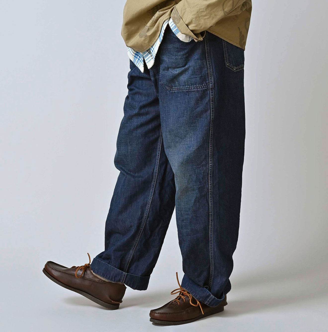 Work Indigo 908 Painter Pants Zyu Male Model