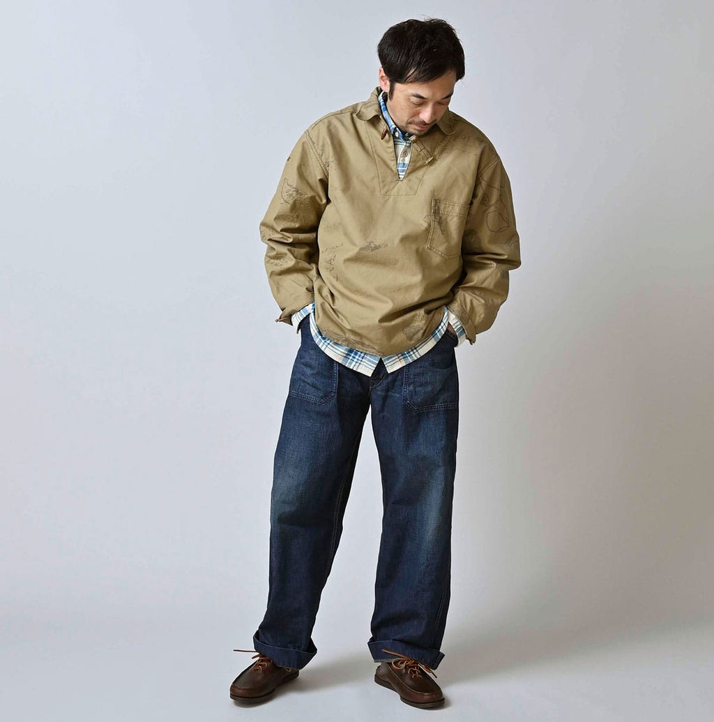 Work Indigo 908 Painter Pants Zyu Male Model