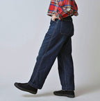 Work Indigo 908 Painter Pants Zyu Female Model