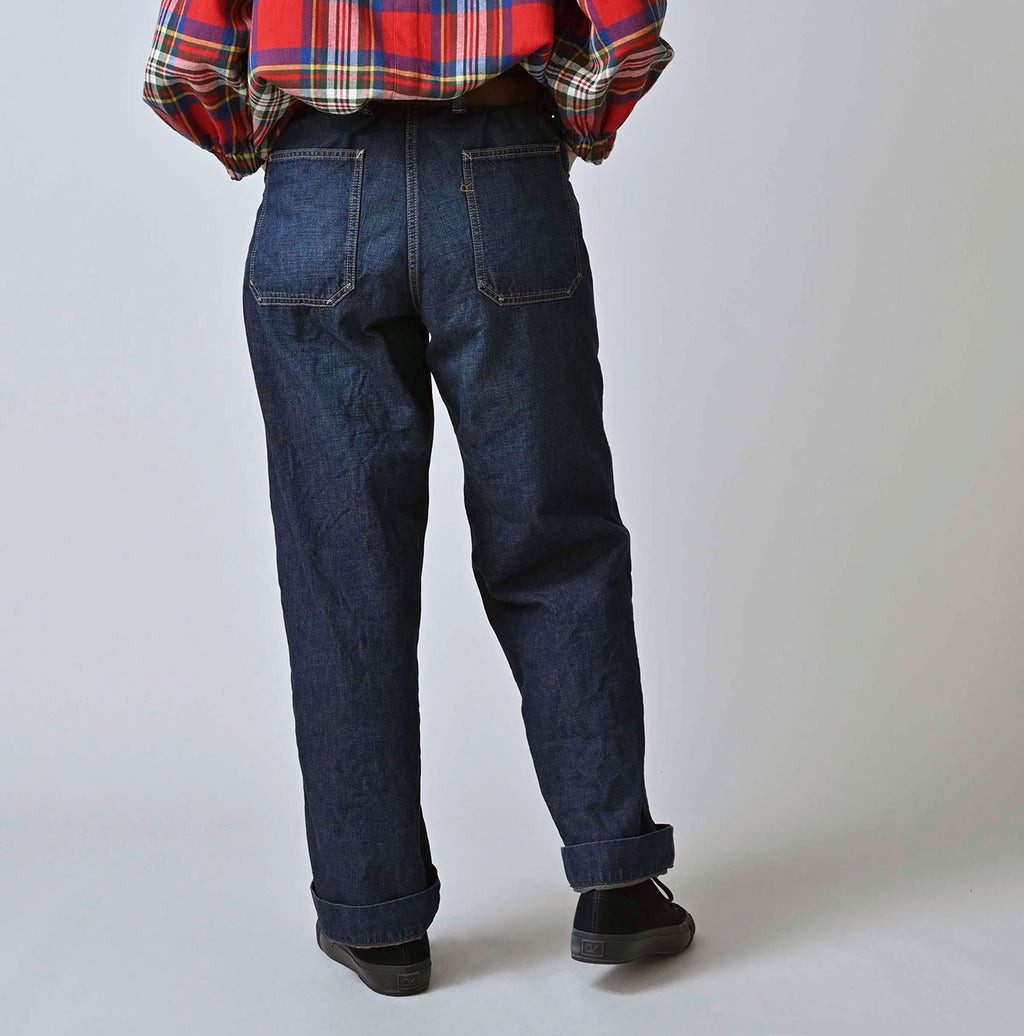 Work Indigo 908 Painter Pants Zyu Female Model