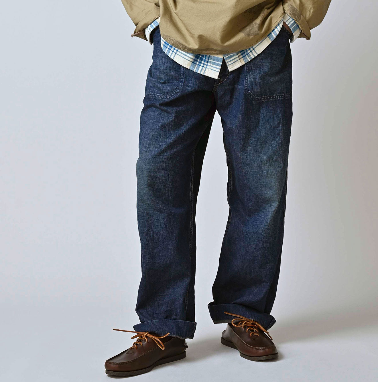 Work Indigo 908 Painter Pants Zyu Male Model