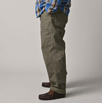 Back Satin 908 Baker Pants Male Model