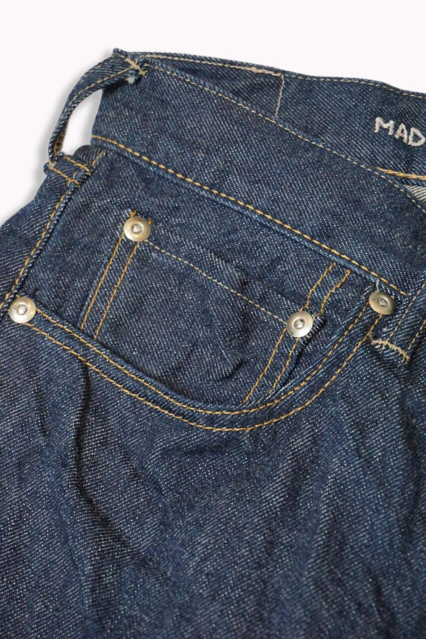 Okome Cotton Front River Denim Pants