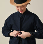 Indigo Dekoboko Tenjiku 908 Binder Cardigan Detail