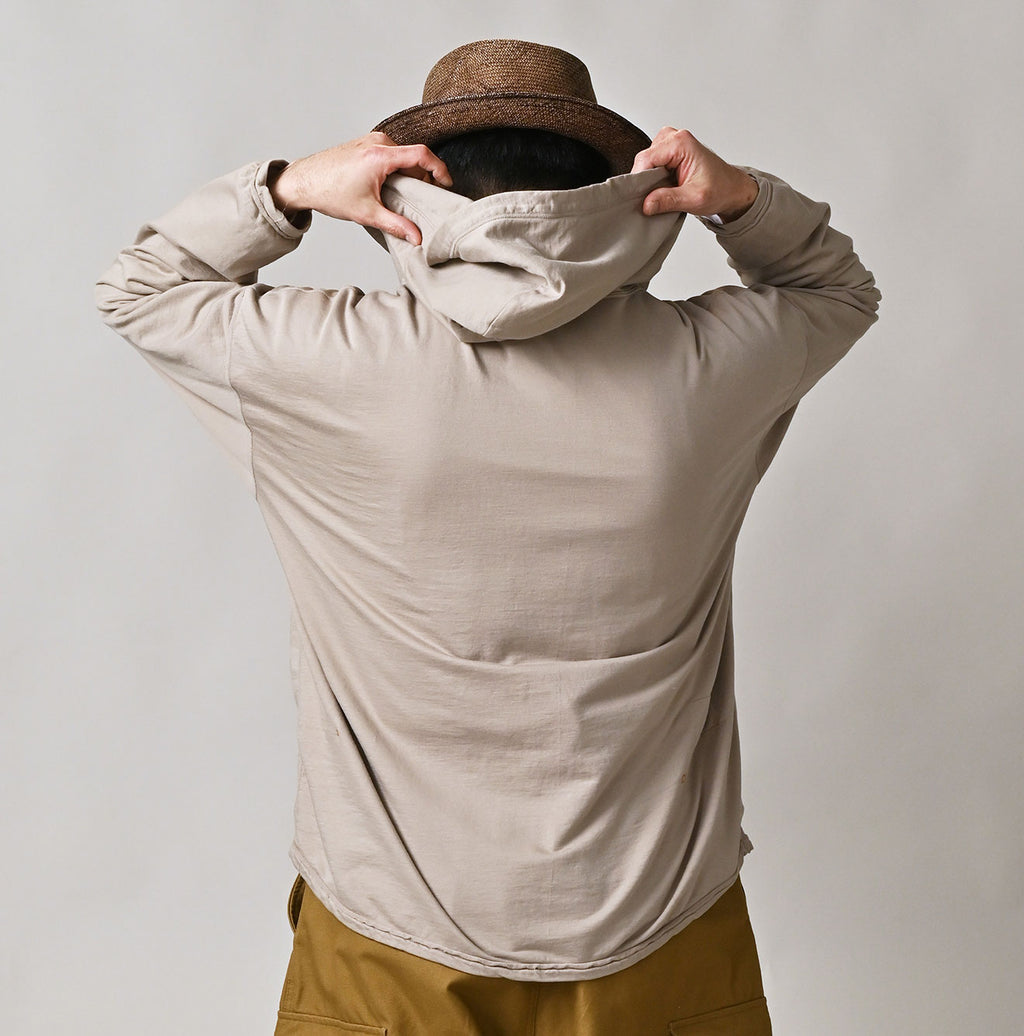 Supima Peach Inlay 908 Hoodie Male Model