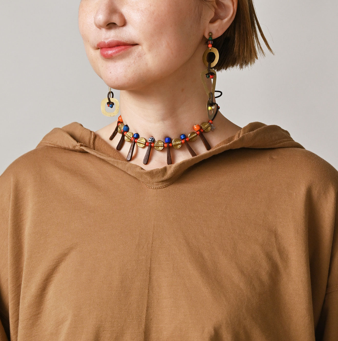 Supima Peach Inlay 908 Hoodie Detail