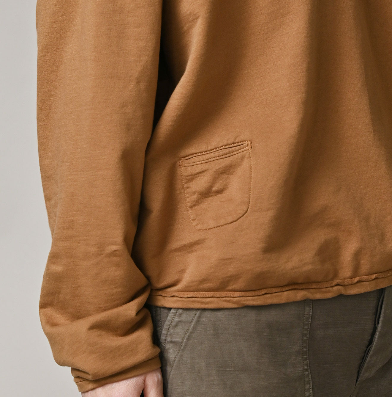 Supima Peach Inlay 908 Hoodie Detail