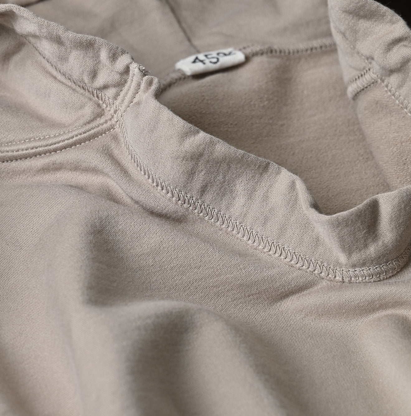 Supima Peach Inlay 908 Hoodie Detail