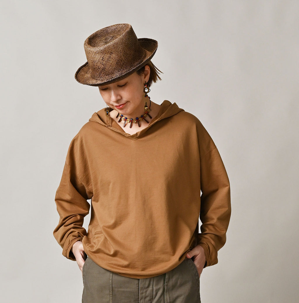 Supima Peach Inlay 908 Hoodie Female Model