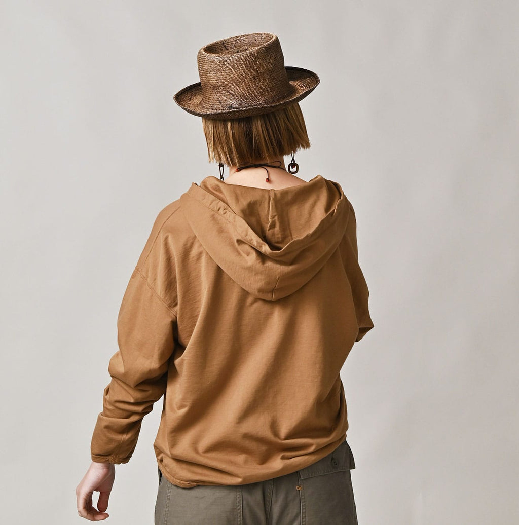 Supima Peach Inlay 908 Hoodie Female Model