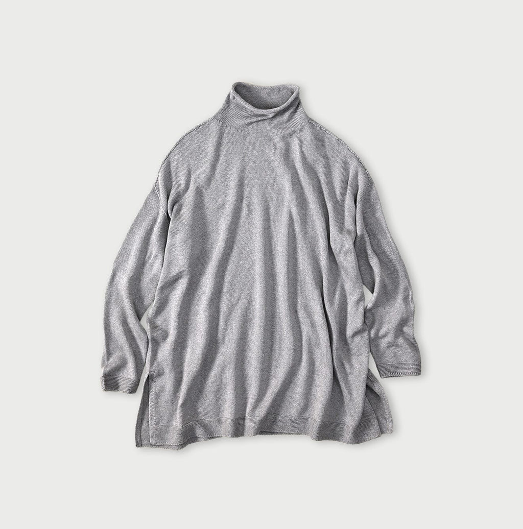 Low Gauge Super Gauze Tunic Gray Top