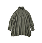 Low Gauge Super Gauze Tunic Gray Khaki Top