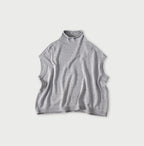 Low Gauge Super Gauze M Vest Gray Top