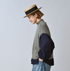 Low Gauge Super Gauze M Vest Female Model