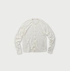 Whole Super Gauze Cotton 908 Cardigan Antique White