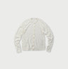 Whole Super Gauze Cotton 908 Cardigan Antique White