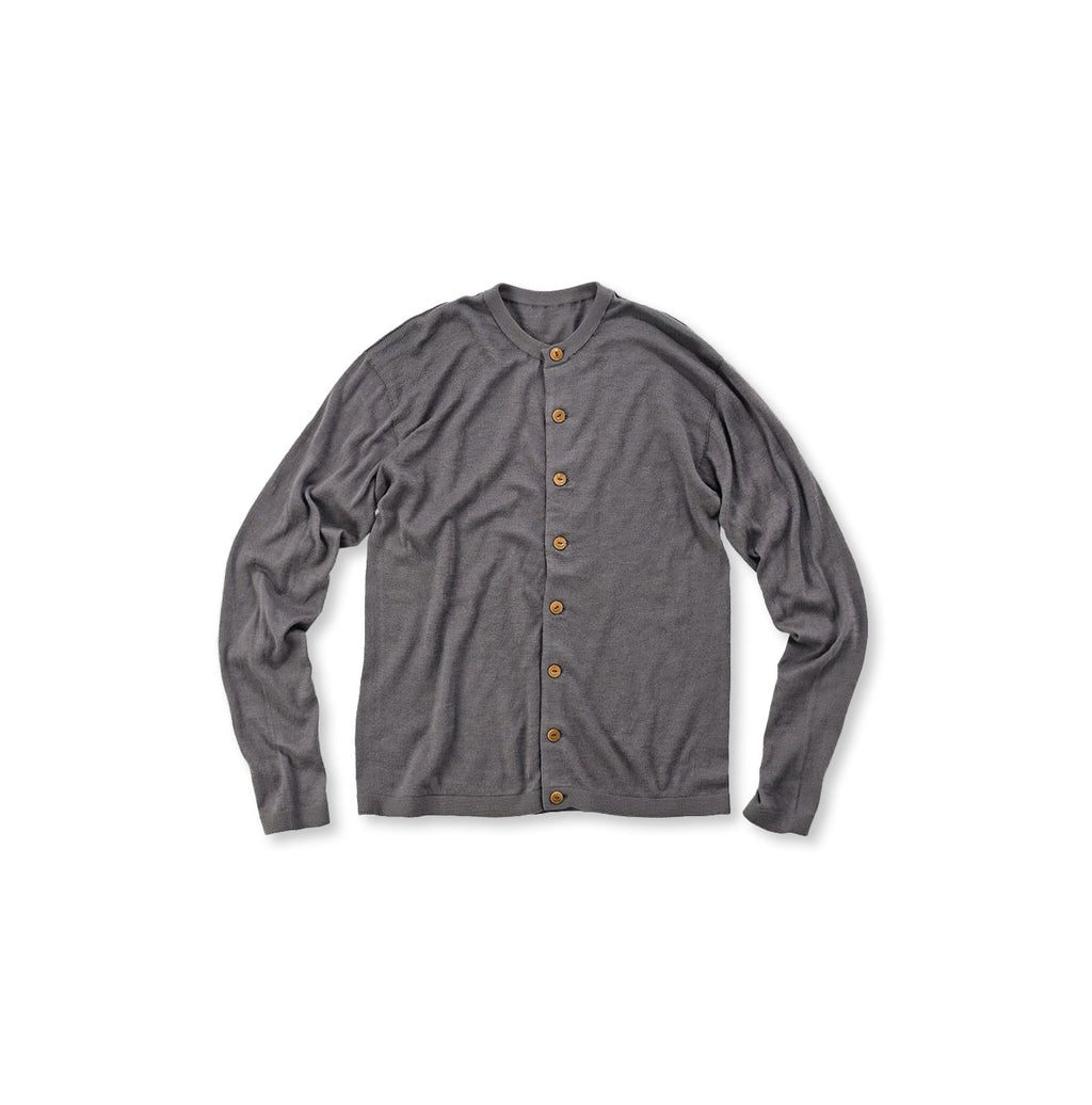 Whole Super Gauze Cotton 908 Cardigan Gray