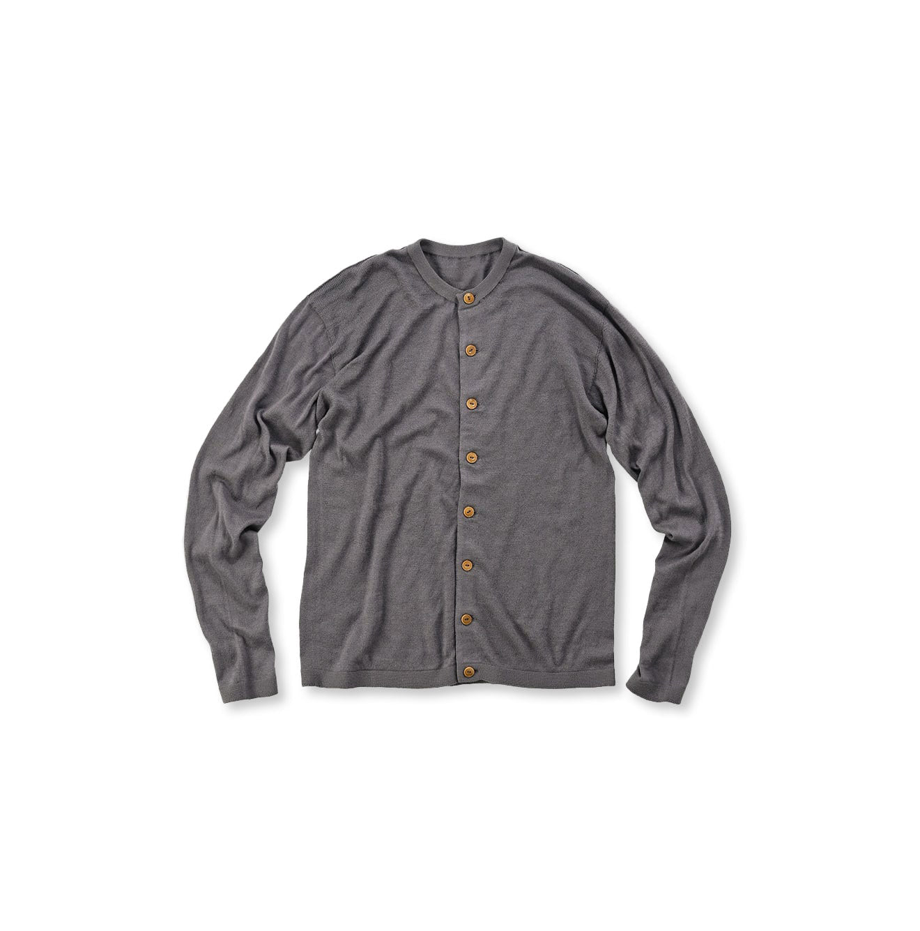 Whole Super Gauze Cotton 908 Cardigan Gray