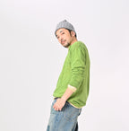 Plant Dyed Whole Super Gauze 908 Henley Male Model