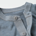 Plant Dyed Whole Super Gauze 908 Henley Detail