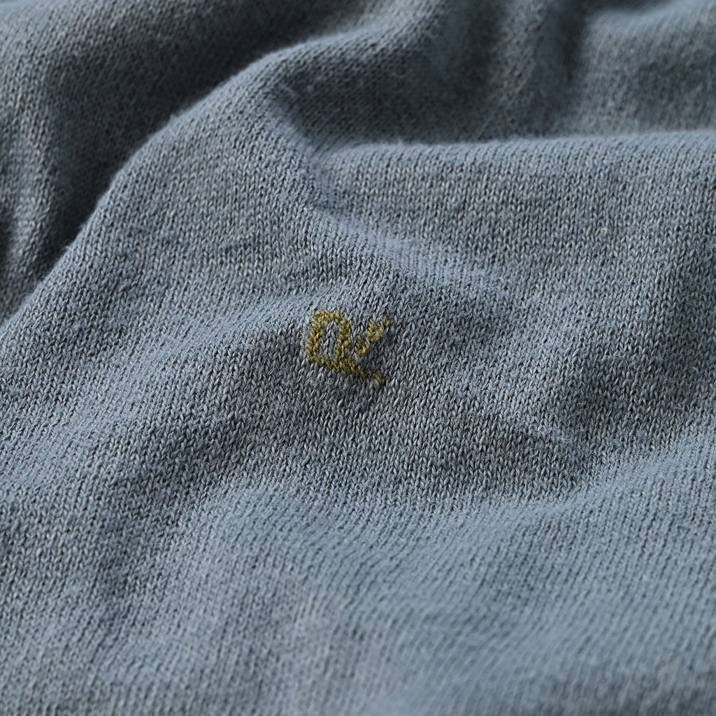 Plant Dyed Whole Super Gauze 908 Henley Detail