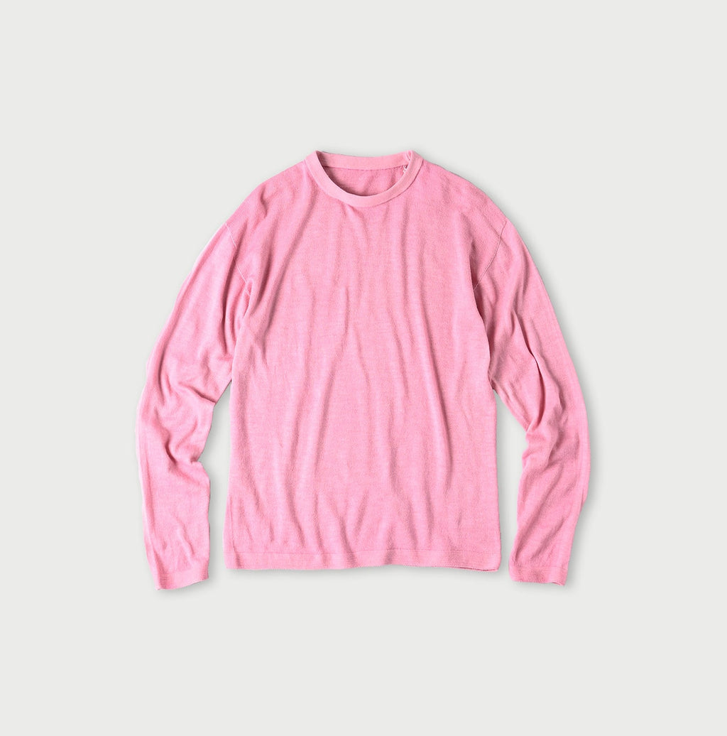 Plant Dyed Whole Super Gauze 908 Crew Cyclamen
