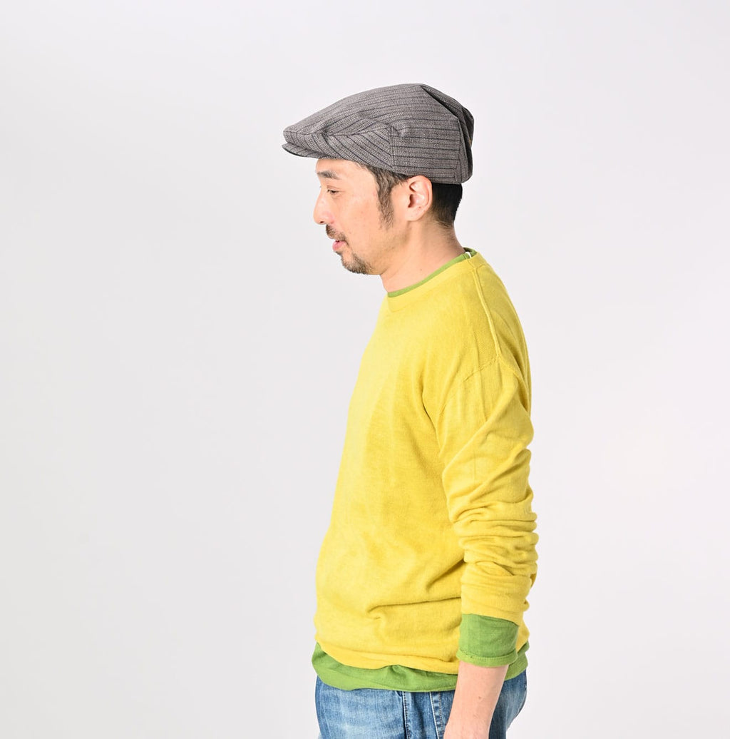 Plant Dyed Whole Super Gauze 908 Crew Male Model