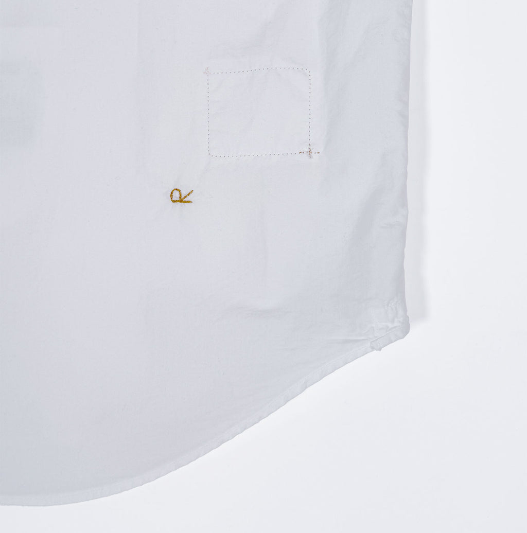 White USA Special Order Damp Piece Dye Loafer Shirt