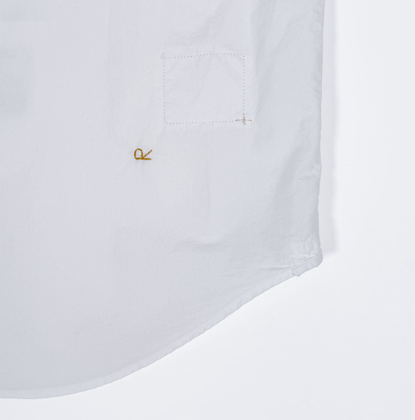 White USA Special Order Damp Piece Dye Loafer Shirt