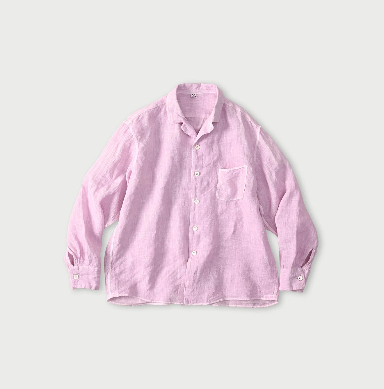 45 Plant Dyed Indian Linen 908 Marchal Shirt Raspberry